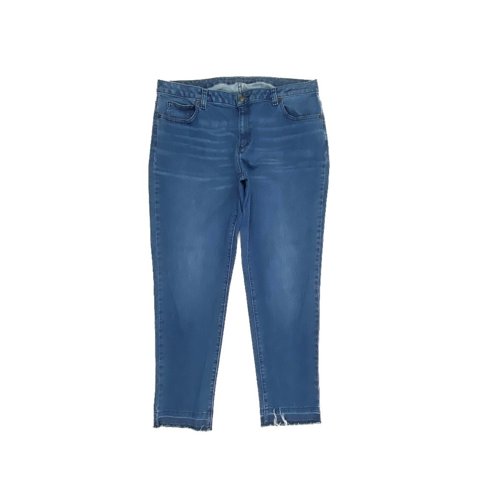 Michael Kors Izzy Skinny Raw Hem Women's size 12 Dark Wash‎ Blue Denim Jeans